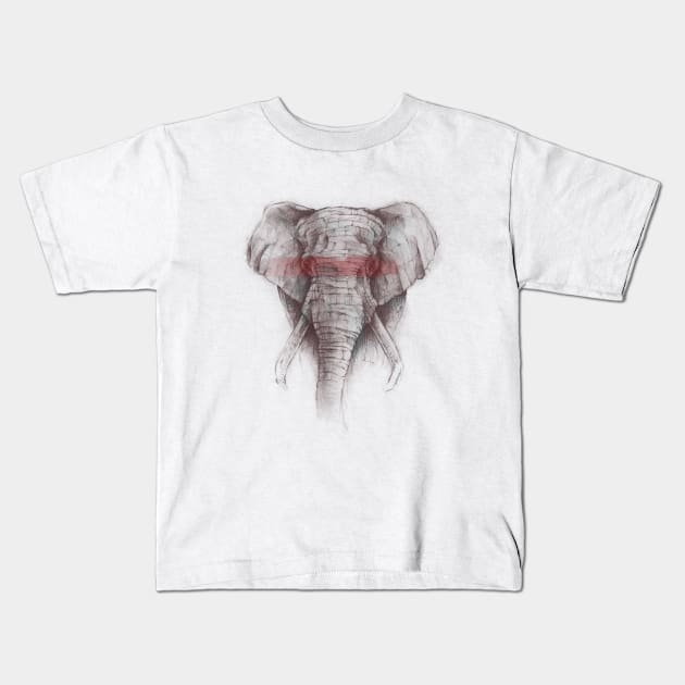 Elephant Kids T-Shirt by mikekoubou